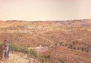 william holman hunt,o.m.,r.w.s The Plain of Rephaim from Mount Zion (mk46) oil painting picture wholesale